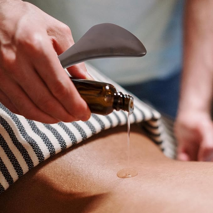 Amsofun Facial Scraping Tool Bian Stone Gua Sha Wand Muscle Scraper Tool Scar Tissue Tool Skin Scraping Tool