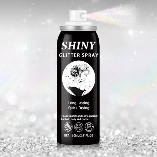 Glitter Spray for Hair and Body,Holographic Hair Glitter for Kids & Teenagers,Long-Lasting,Quick-Drying,Suitable for Festival Music Concert Party Rave Accessories (Rainy-Rainbow)