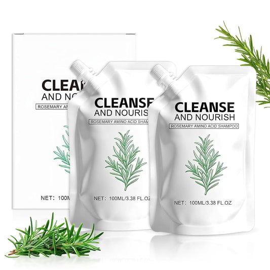 2Pcs Rosemary Amino Acid Shampoo,Hair Growth Shampoo for Thinning Hair Women and Men Hair Loss, Thicken & Strengthen Scalp,Cleanse and Nourish, for All Hair Types
