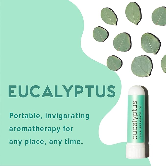 MOXĒ Eucalyptus Essential Oil Nasal Inhaler, Sinus & Congestion Relief, Daily Relaxation, Stress Relief, Therapeutic No-Mess Aromatherapy, Pure and Natural, Made in USA (1 Pack)