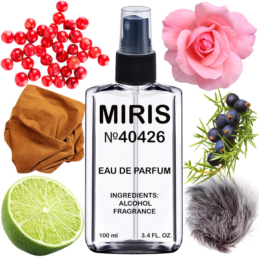 MIRIS No. 40426, Inspired by French Leather, Long-Lasting Unisex Eau de Parfum for Women & Men, Spray 3.4 Fl Oz / 100 ml