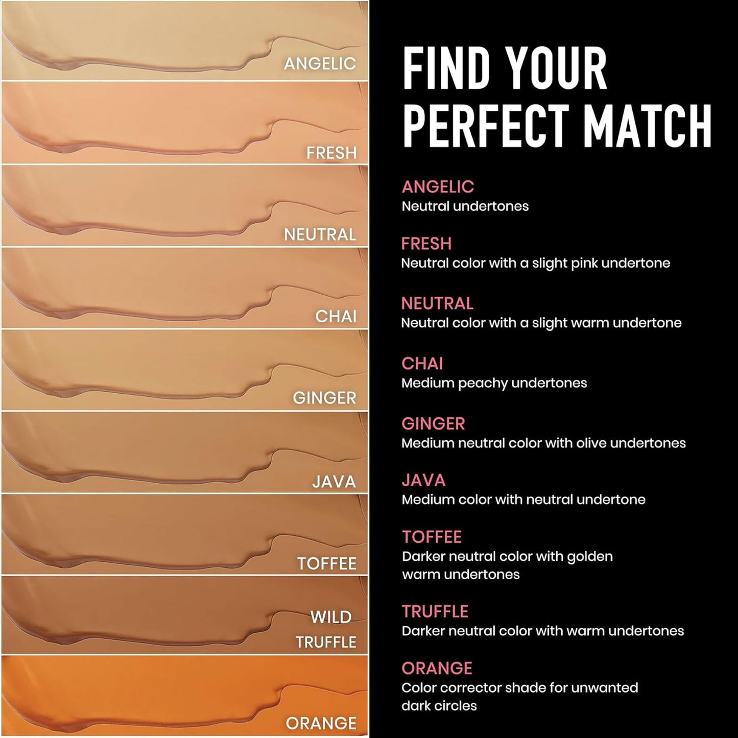 Frankie Rose Cosmetics Our Lil’ Secret Concealer - Full, Long Lasting Coverage for Dark Circles and Fine Lines - Easy to Blend - Soft, Smooth Complexion - Chai