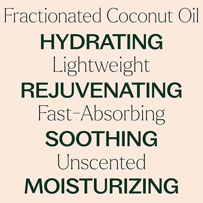 Plant Therapy Fractionated Coconut Oil for Skin, Hair, Body, Face, Diluted Essential Oils, 100% Pure, Natural Moisturizer, Massage & Aromatherapy for Men and Women Liquid Carrier Oil 16 oz