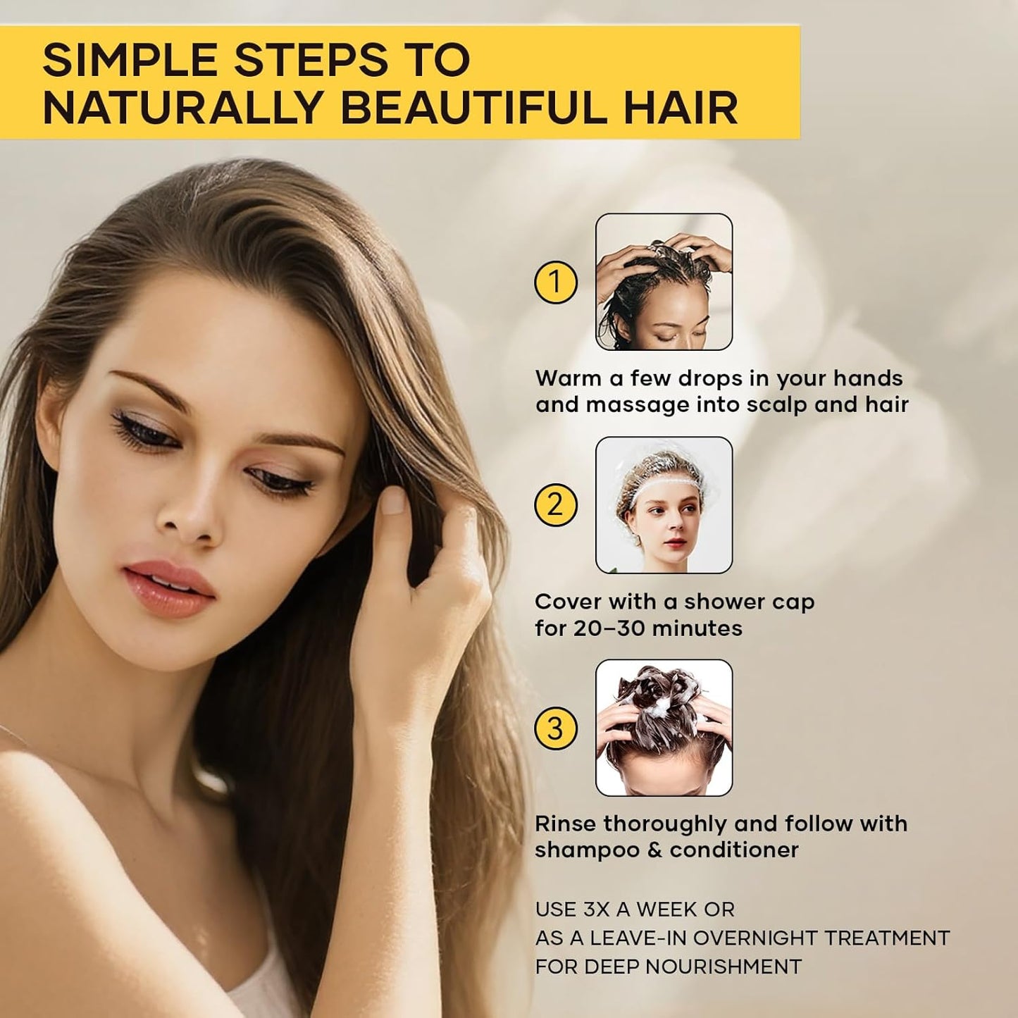 Batana Oil for Hair Growth, Cold-Pressed, Natural & Unrefined, Batana Oil for Dry Damaged Hair, Thinning Hair, Scalp Treatment for Men & Women, Frizz Control, Strength & Shine (4.23 Fl Oz)