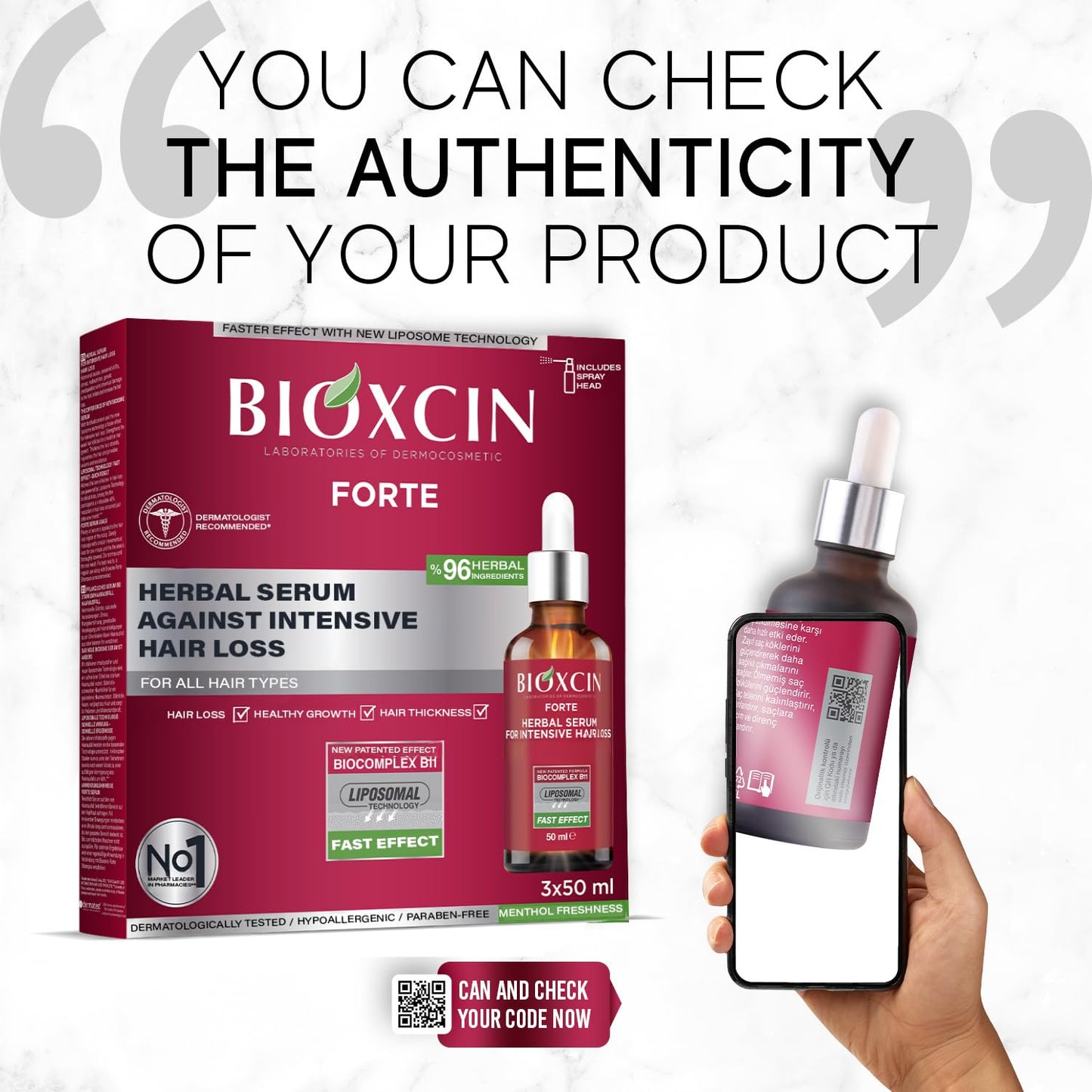 Anti-Hair Loss Hair Growth Serum Biotin & Keratin Hair Oil Treatment for Thinning, Weak & Damaged Hair Nourishing Scalp Serum for Stronger, Thicker, Fuller Hair, Men & Women, Daily Use 3 X 50 ML