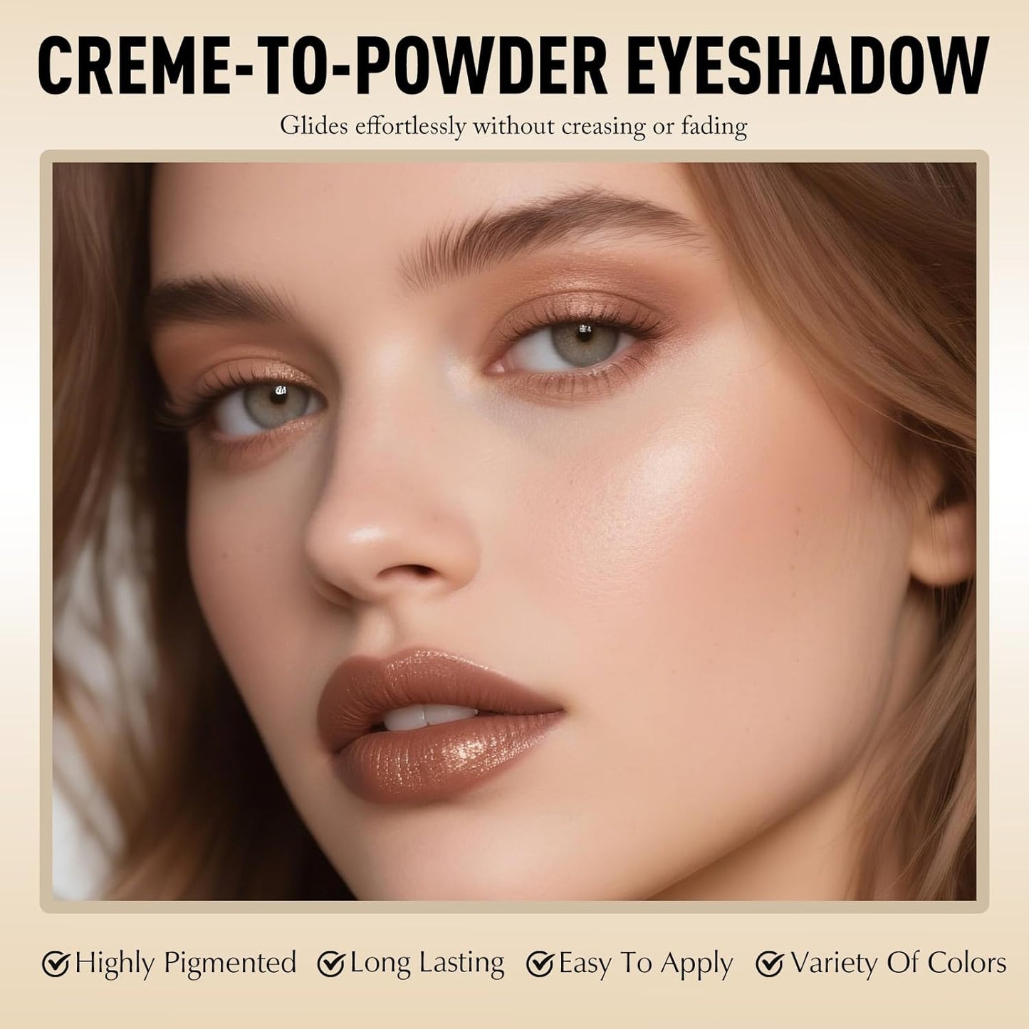 Glitter Eyeshadow Stick - Sand Shimmer Long Lasting Cream Eye Shadow Pencil Buildable Sparkling Face Highlighter Makeup, Lightweight Waterproof & Smudge Proof for Easy Application