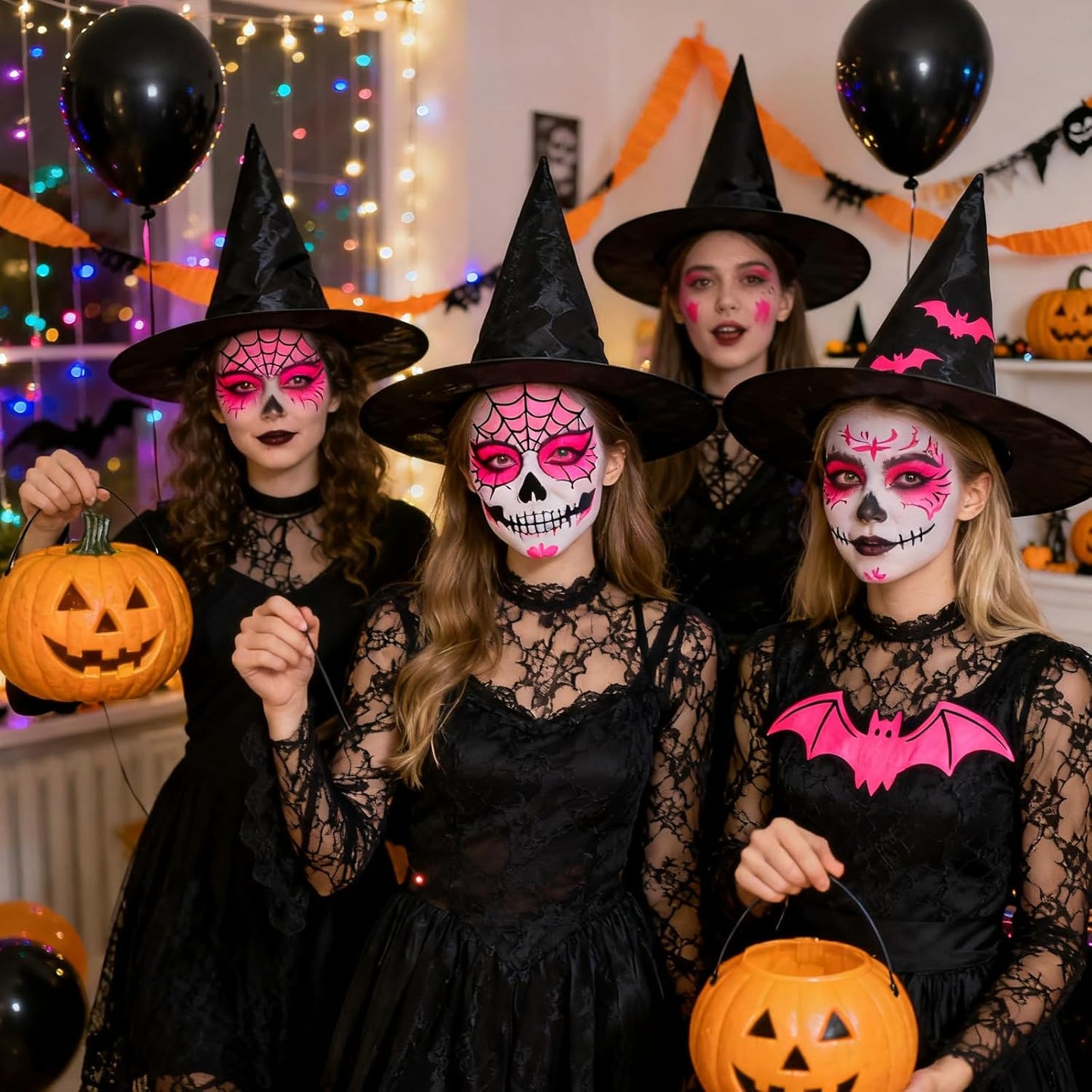 MEICOLY 3Pcs Pink Face Body Paint Stick for Halloween SFX Cosplay Makeup,Pink Accessories for Spirit Week,Eye Black Stick,Sweat Proof Waterproof Eye Black Baseball Softball Football Lacrosse