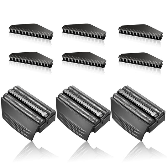 Shaver Replacement Foil Head Compatible with Remington TITANIUM-X Flex & Pivot Foil and Cutter Head for Shaver F4900,F5800,F7800 (Black/3Pack)