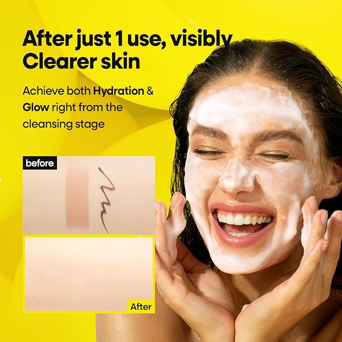 Nature Republic Vitapair C Glow Facial Cleanser - Vitamin Face Wash for Cleaner Skin, Hydrating Facewash for Women, Gentle Natural Cleanser, Daily Makeup Remover, Nighttime Foaming, 150ml / 5.07 fl oz