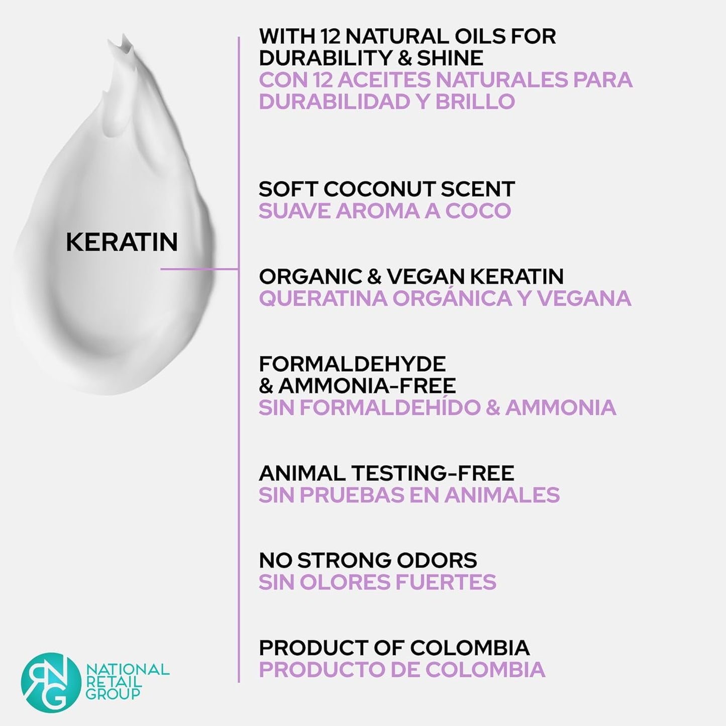 Aftercare for Ritual Botánico Keratina Orgánica | Treatment to Straighten, Repair and Relax Hair | All Natural, Organic & Vegan Ingredients | Product of Colombia | 6 Piece Kit