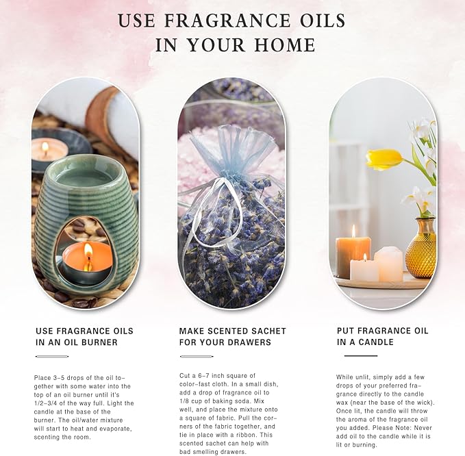 3.38FL.OZ Fig Fragrance Oils for Aromatherapy, Essential Oils for Diffusers for Home, Perfect for Diffuser, Yoga, Skin Care, DIY Candle and Soap Making - 100ml