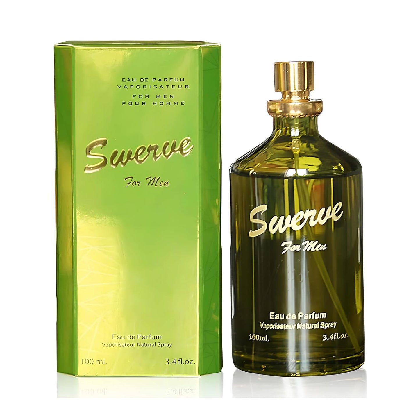 Swerve Sensual Woody Fragrance for Men | Long Lasting Cologne Aromatic Scent, Eau de Parfum Natural Spray - Great Holiday Gift, 3.4 Fl Oz/100 Ml