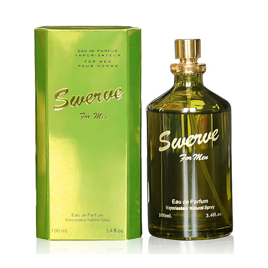 Swerve Sensual Woody Fragrance for Men | Long Lasting Cologne Aromatic Scent, Eau de Parfum Natural Spray - Great Holiday Gift, 3.4 Fl Oz/100 Ml