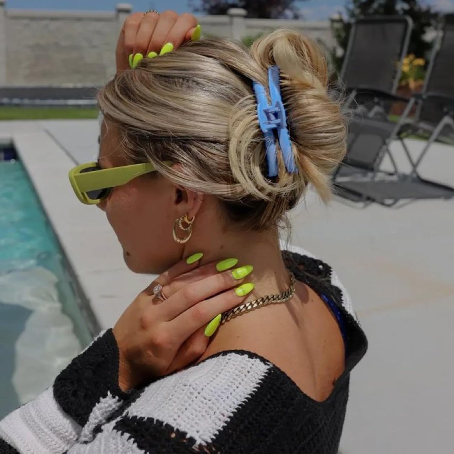 Hold Everything Hair Claw Clip for Thick and Thin Hair Big Hair Barrettes for Women and Girls Straight Wavy and Curly Hair Strong Hold Claw Clip With 52 teeth Banana Clips (new 7-Color)