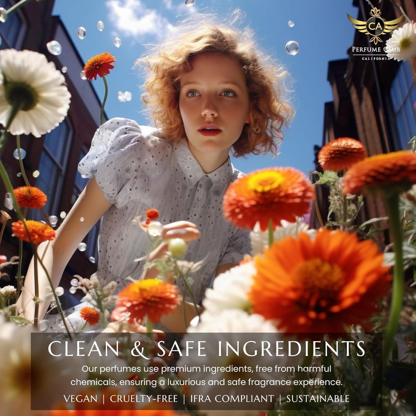 CA Perfume Impression of Daisy for Women Floral Woody Musk Fragrance Long Lasting Perfumes for Women Eau De Parfum 1.7 Fl Oz 50ml