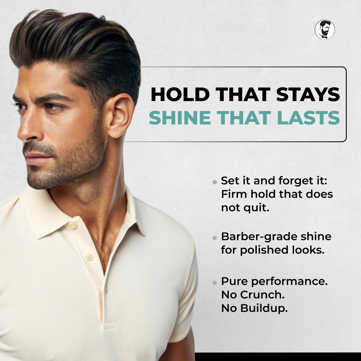 Gentlemen Republic 32oz Refined Hair Gel for Men - Provides 24 Hour High Hold & Shine - Premium Mens Hair Styling Products with No Beeswax, Alcohol, Parabens & Humidity Resistant