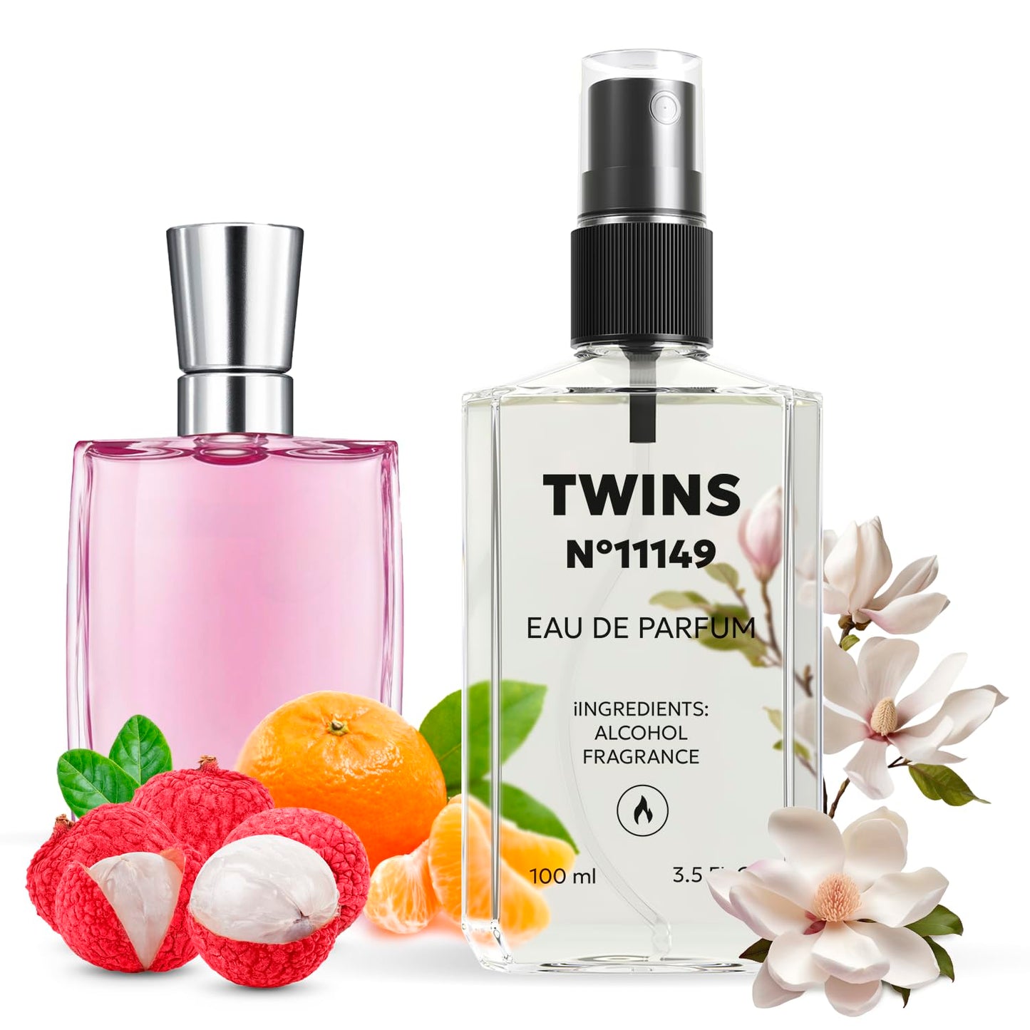 TWINS Impression of Miracle | Perfume for Women Eau de Parfum | No.11149 | 3.4 Fl Oz / 100 ml