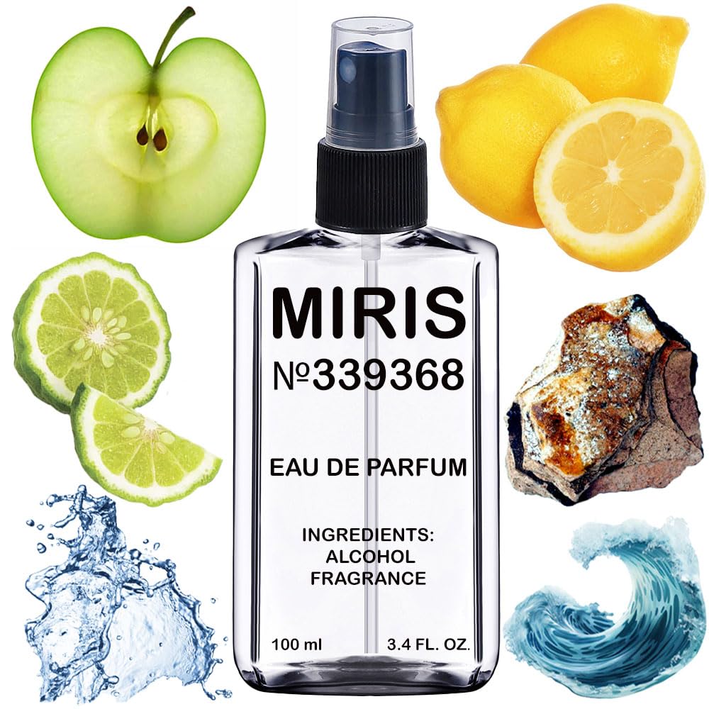 MIRIS No. 339368, Inspired by Aqva Homme Atlantiqve, Long-Lasting Eau de Parfum for Men, Spray 3.4 Fl Oz / 100 ml