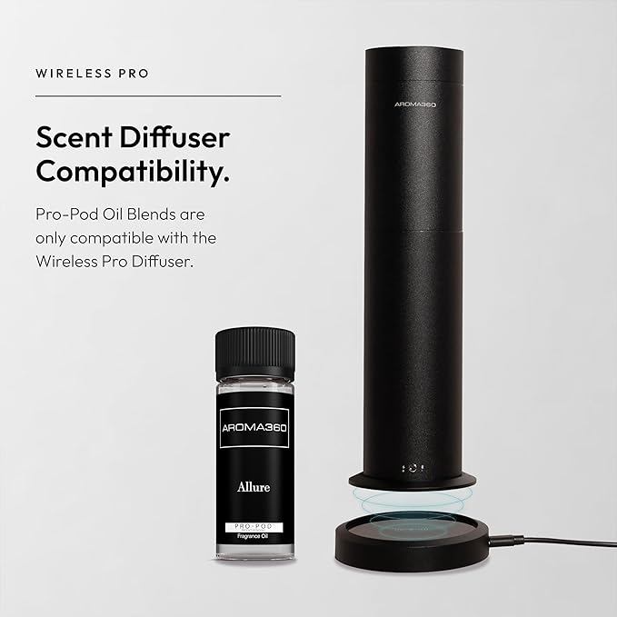 Aroma360 Allure Pro Pod 50ML - Fragrance Oil Blend | Hotel Inspired Luxury Essential Oil Diffuser | Aromatherapy Scent Diffuser Oils | Notes of Bergamot, Nutmeg, Jasmine, Rose, Sandalwood, and More.