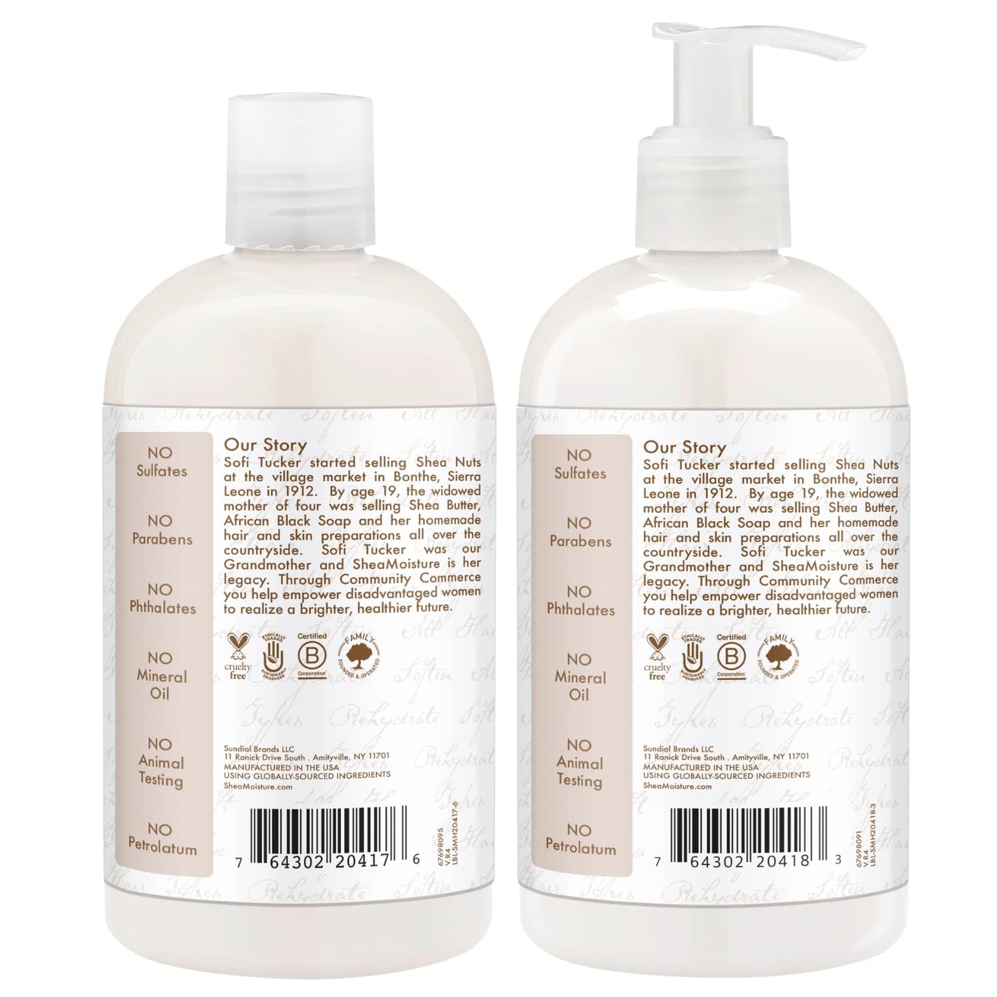 SheaMoisture Shampoo & Conditioner Set, Daily Hydration with Pure Coconut Oil – New Look, Improved Creamy Lather, Cruelty-Free, 13 Oz Ea