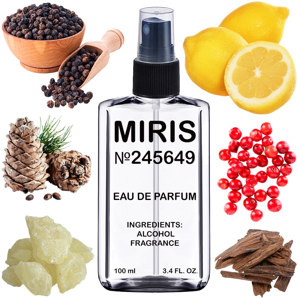 MIRIS No. 245649, Inspired by Intense Pepper, Long-Lasting Unisex Eau de Parfum for Women & Men, Spray 3.4 Fl Oz / 100 ml