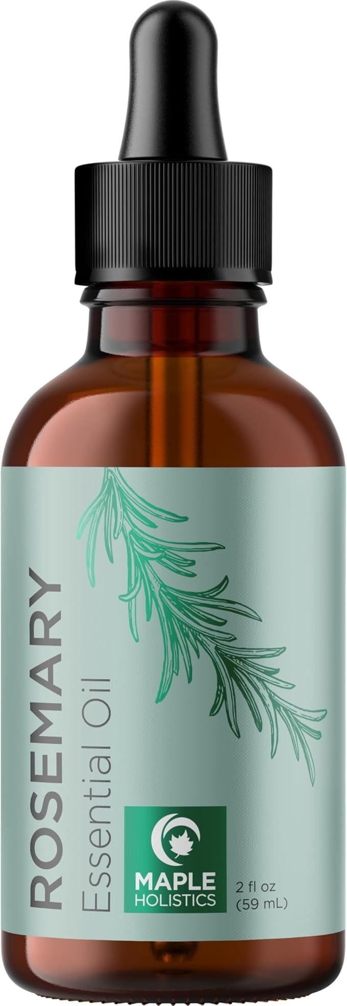 Pure Rosemary Oil for Hair Care - Volumizing Aromatherapy Rosemary Essential Oil for Diffuser Plus Hair Skin and Nail Care - Nourishing Rosemary Hair Oil for Enhanced Shine and Dry Scalp Care (2oz)