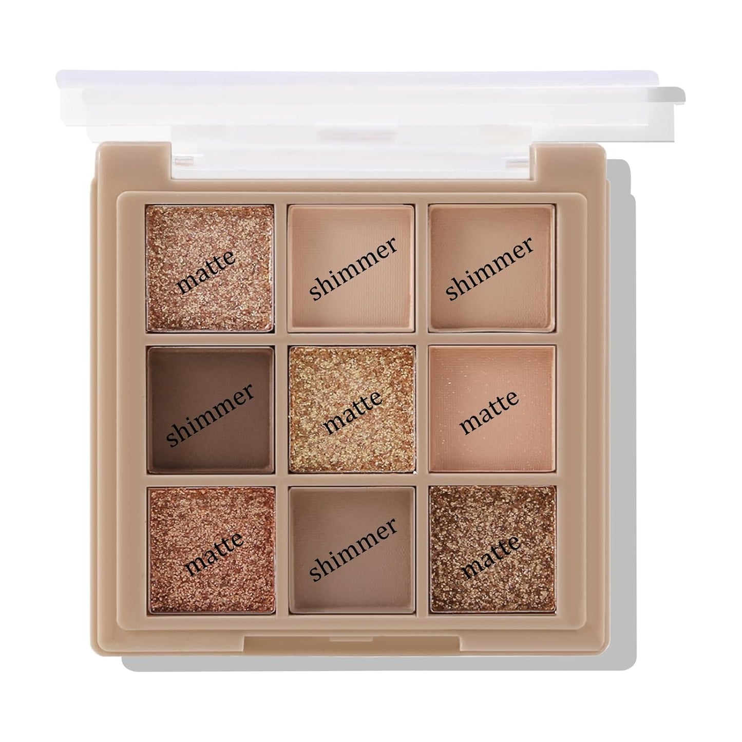 Boobeen Nude Eyeshadow Palette - Matte and Shimmer Makeup, Highly Pigmented Creamy Eye Shadow Powder, Create a Neutral Eye Look, Long Wearing