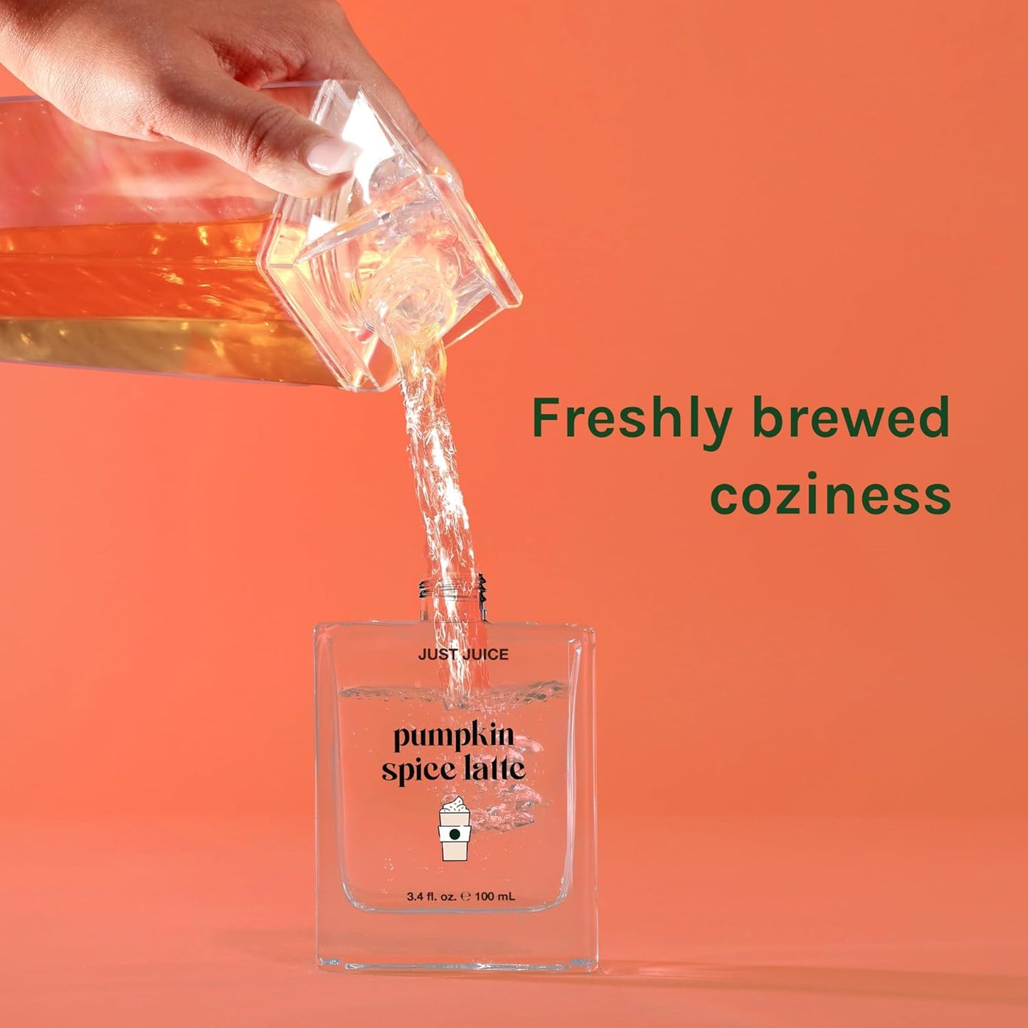 Just Juice Pumpkin Spice Latte - Warm Vanilla Perfume for Women and Men - Pumpkin Spice Perfume with Nutmeg, Cinnamon, Tonka Bean - 3.4 oz