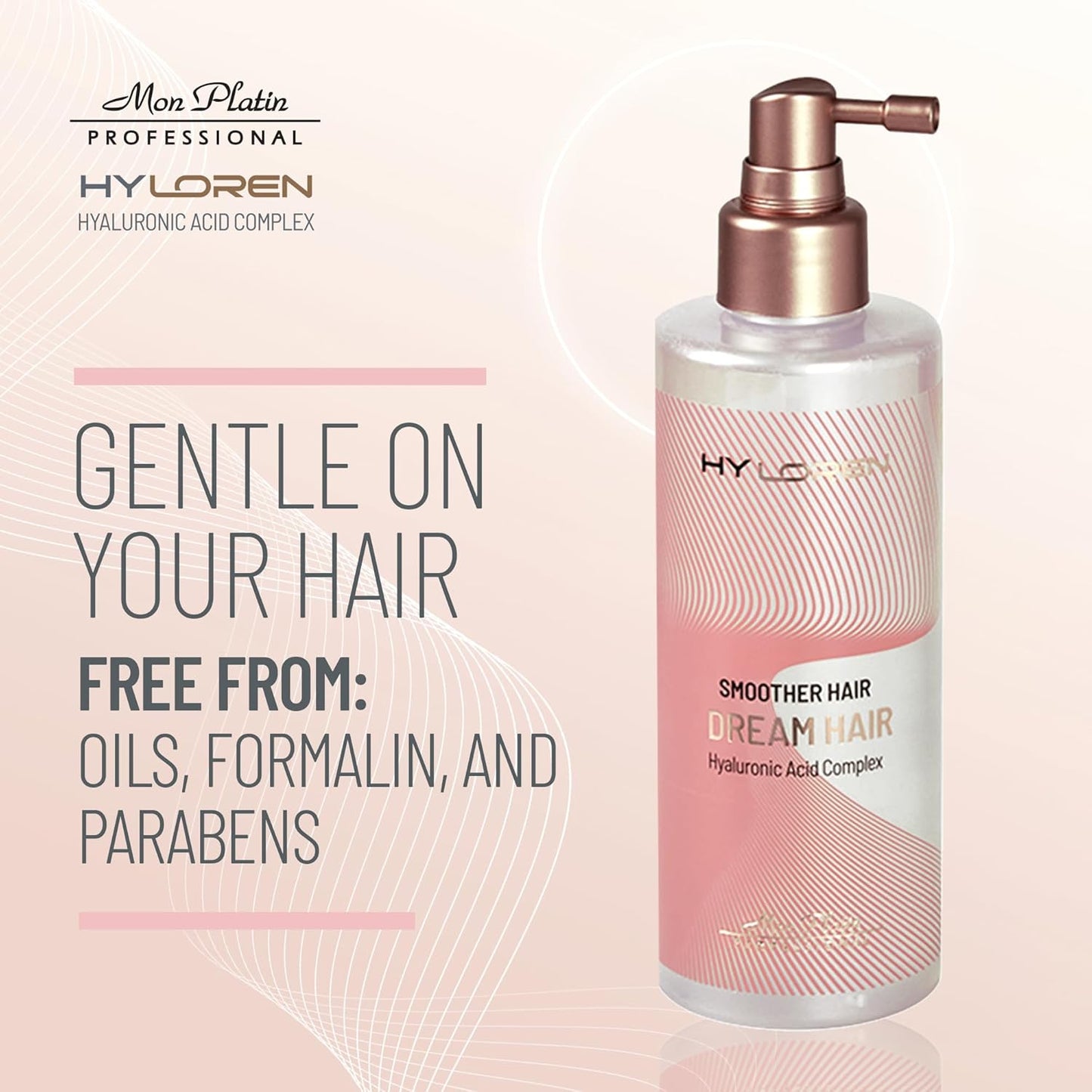 Mon Platin Professional Mon Platin Dream Hair Blow Dry Heat Protection Spray for Straightened Hair -Ultimate Hair Control with Anti-Frizz Formula, BLOND MASK Hyaluronic Acid Complex, Gloss Shine