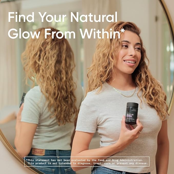 Sports Research® Biotin 10,000mcg with Organic Coconut Oil - Biotin (Vitamin B7) for Healthy Skin and Hair Support* - for Women and Men - Vegan, Non-GMO, Gluten & Soy-Free - 30 Veggie Softgels