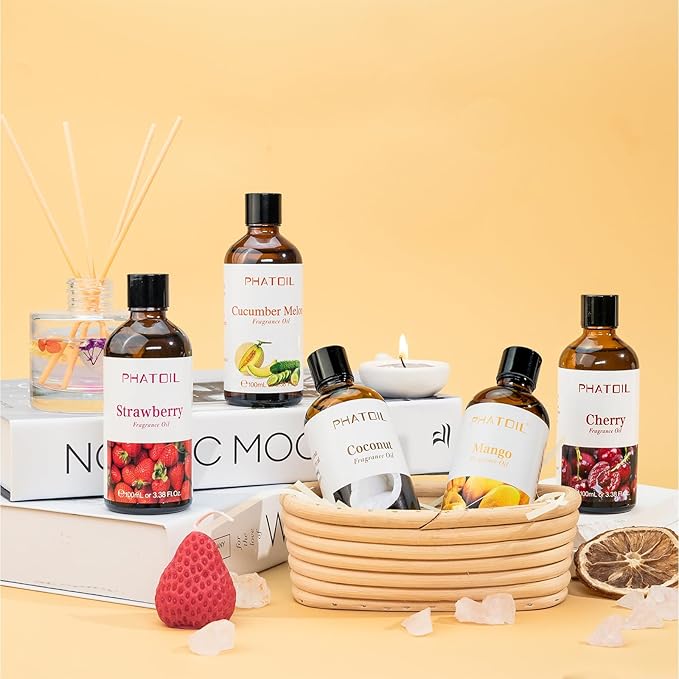 3.38FL.OZ Blueberry Fragrance Oils for Aromatherapy, Essential Oils for Diffusers for Home, Perfect for Diffuser, Yoga, Skin Care, DIY Candle and Soap Making - 100ml