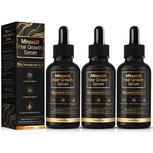 5% Minoxidil Hair Growth for Men and Women, Minoxidil Hair Growth Serum, Promotes Hair Growth, Strengthens Hair Follicles, Helps Prevent Hair Fall and Hair Loss