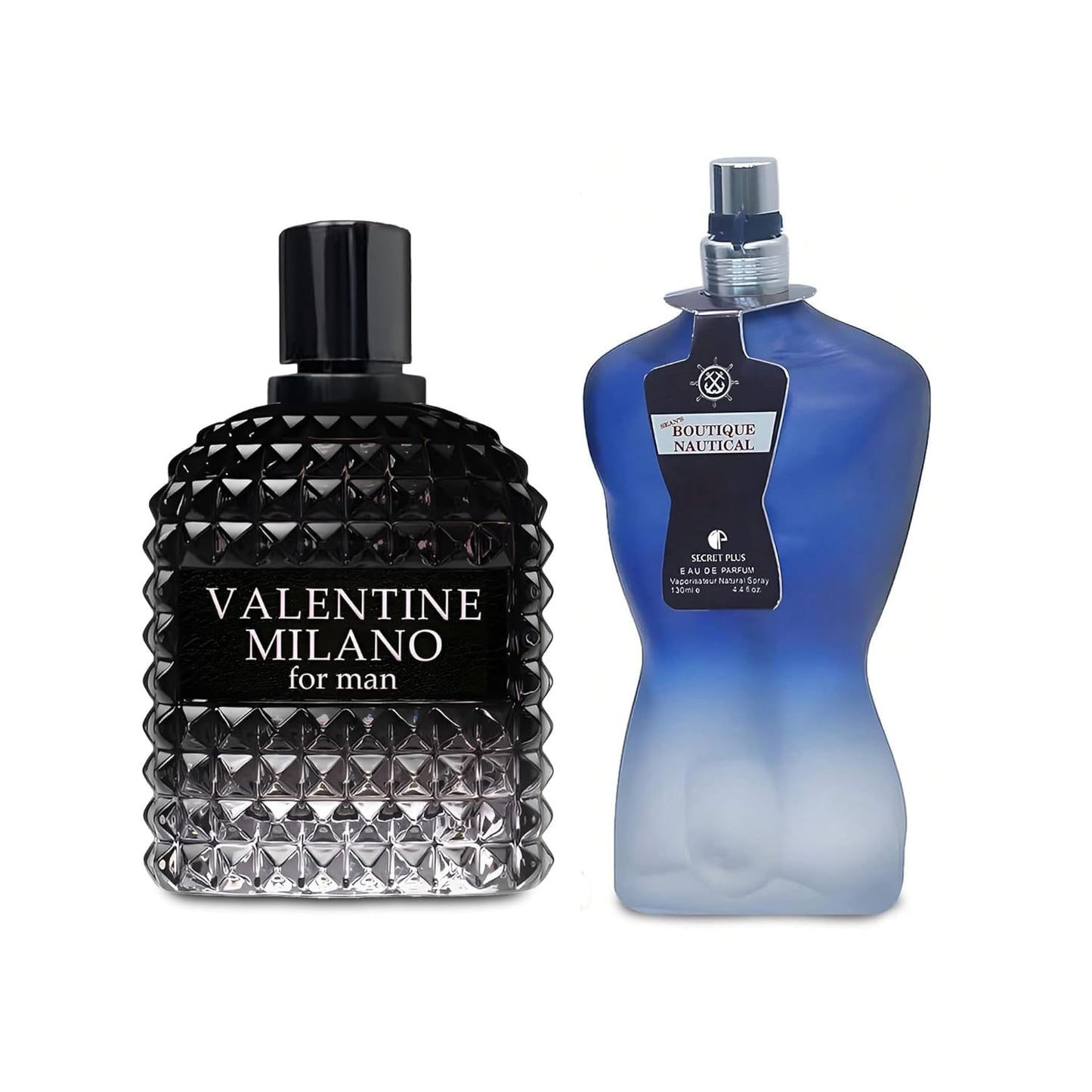 2PCS Valentine Milano/Sean Boutique Nautical Eau De Toilette for Men-Fresh,Romantic Scent Perfume for Men 3.4 Fl Oz Each Mens Cologne For All Skin Daily Used