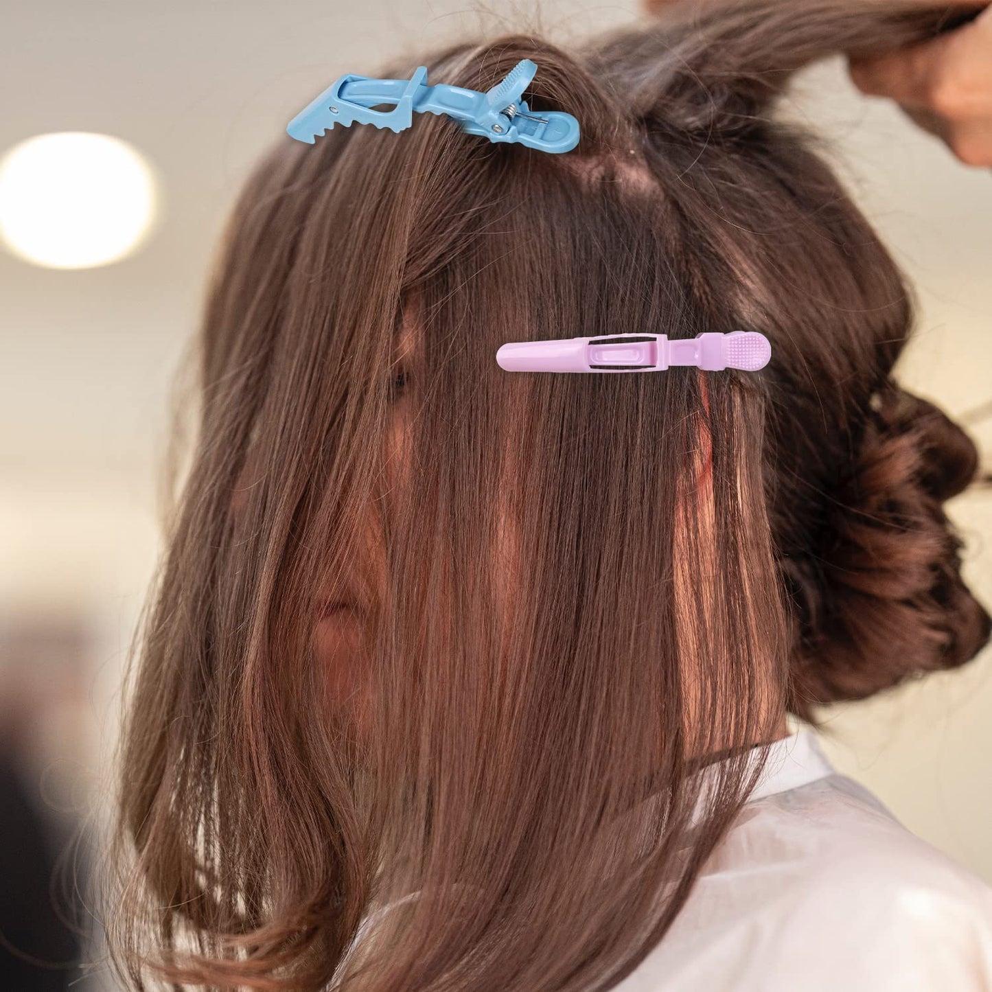 HH&LL Hair Clips for Women – Wide Teeth & Double-Hinged Design – Alligator Styling Sectioning Clips of Professional Hair Salon Quality - 10Pack