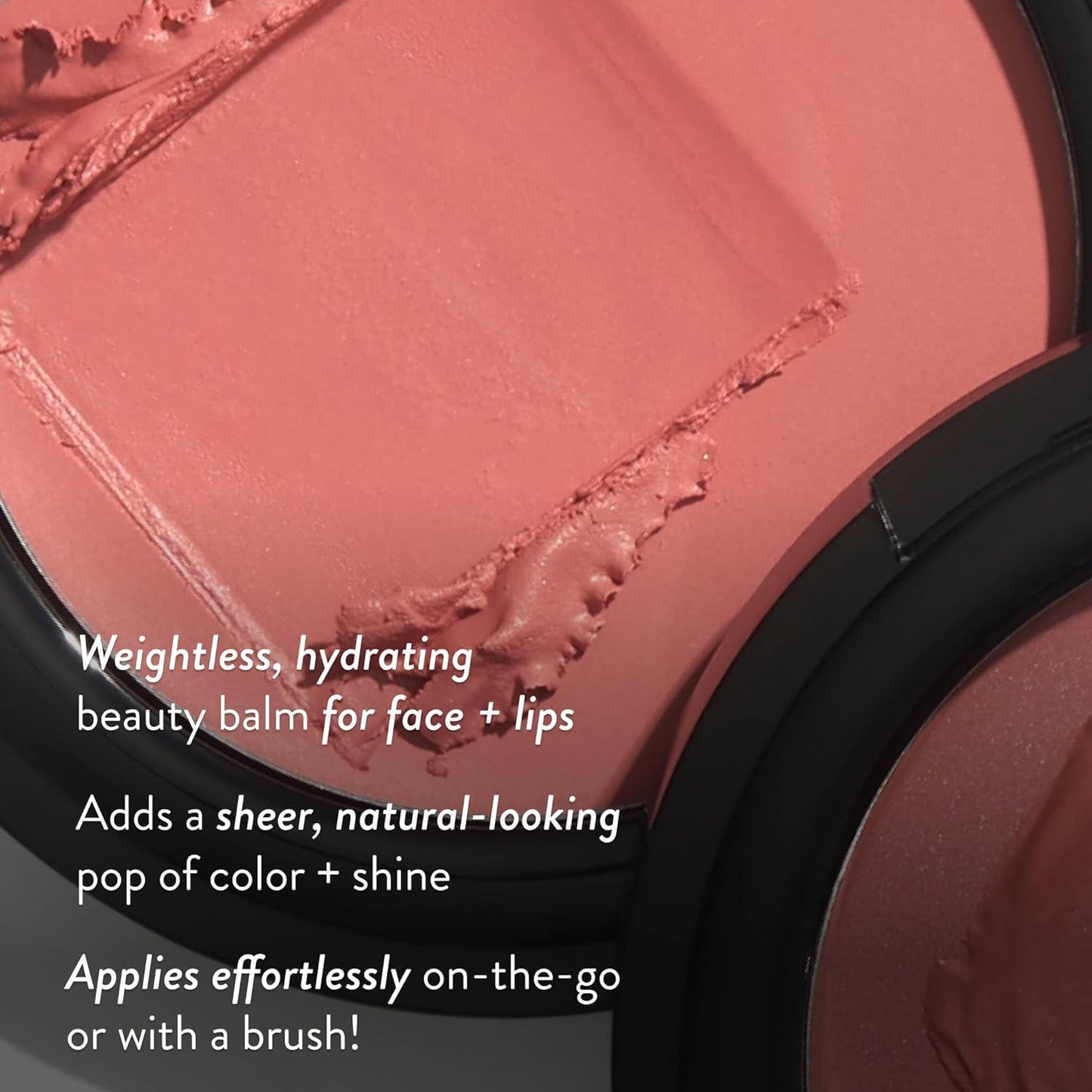 LAURA GELLER NEW YORK The Wonder Balm Cream Blush - Hydrating Weightless Subtle Hint of Color + Glow for Mature Skin - Vegan Squalane - Apply to Cheeks & Lips (02 Pinch-Me Pink)