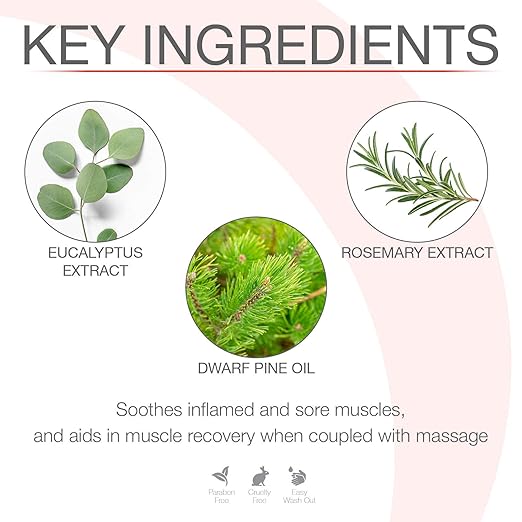 Bon Vital' Muscle Therapy Massage Creme, Professional Massage Cream with Dwarf Pine Oil & Essential Oils for Relaxation & Soreness Relief, Deep Tissue & Sports Massage Techniques, 5 Gallon Pail