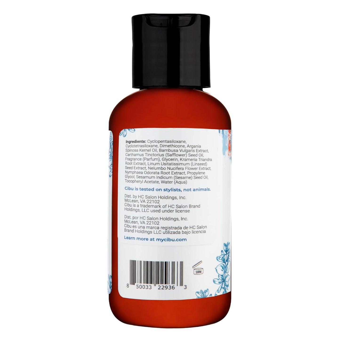 CIBU Nourishing Argan Oil Hair Serum | Anti-Frizz, Heat Protectant & Anti-Breakage Formula | Lightweight Hair Treatment | 4 Ounces