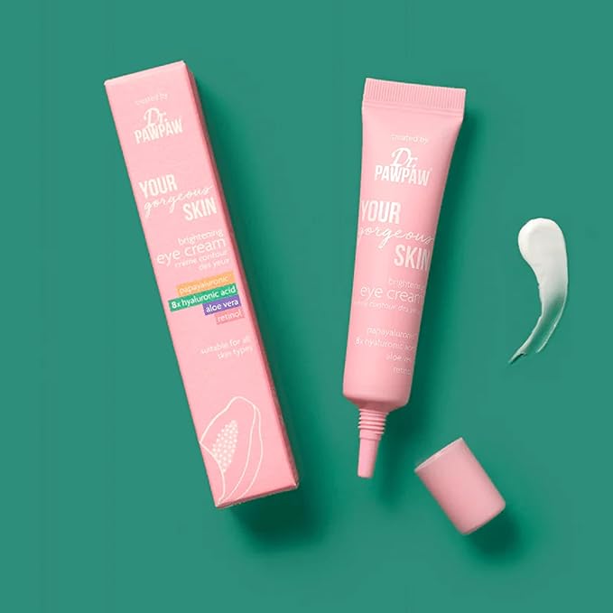 Dr. PawPaw Your Gorgeous Skin Brightening Eye Cream - Nourishing Under Eye Cream with Papayaluronic - Hydrating for Dark Circles - 0.5 oz