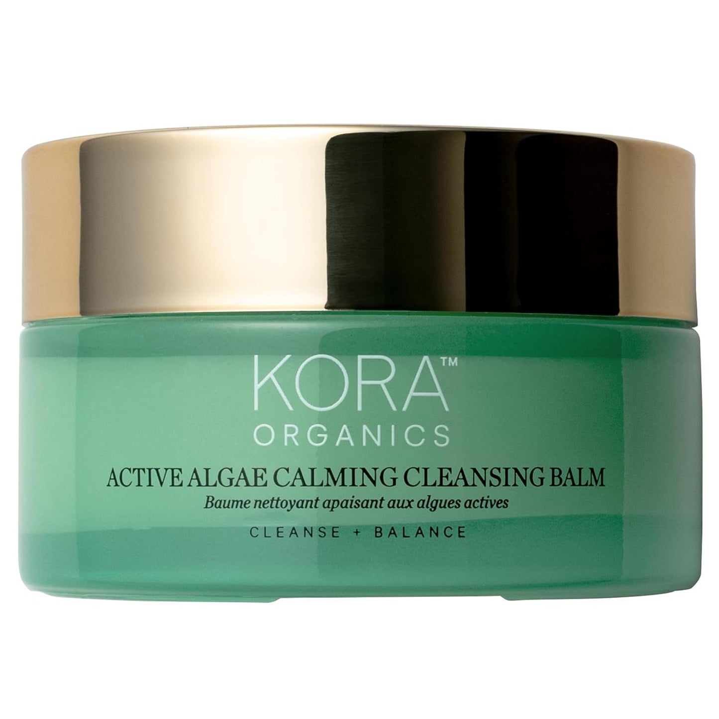 KORA Organics Active Algae Calming Cleansing Balm, Balancing Facial Cleanser to Help Reduce Redness & Blemishes, Melt Away Makeup & Sunscreen, Travel Size Face Wash for Men and Women, 1.01 fl oz