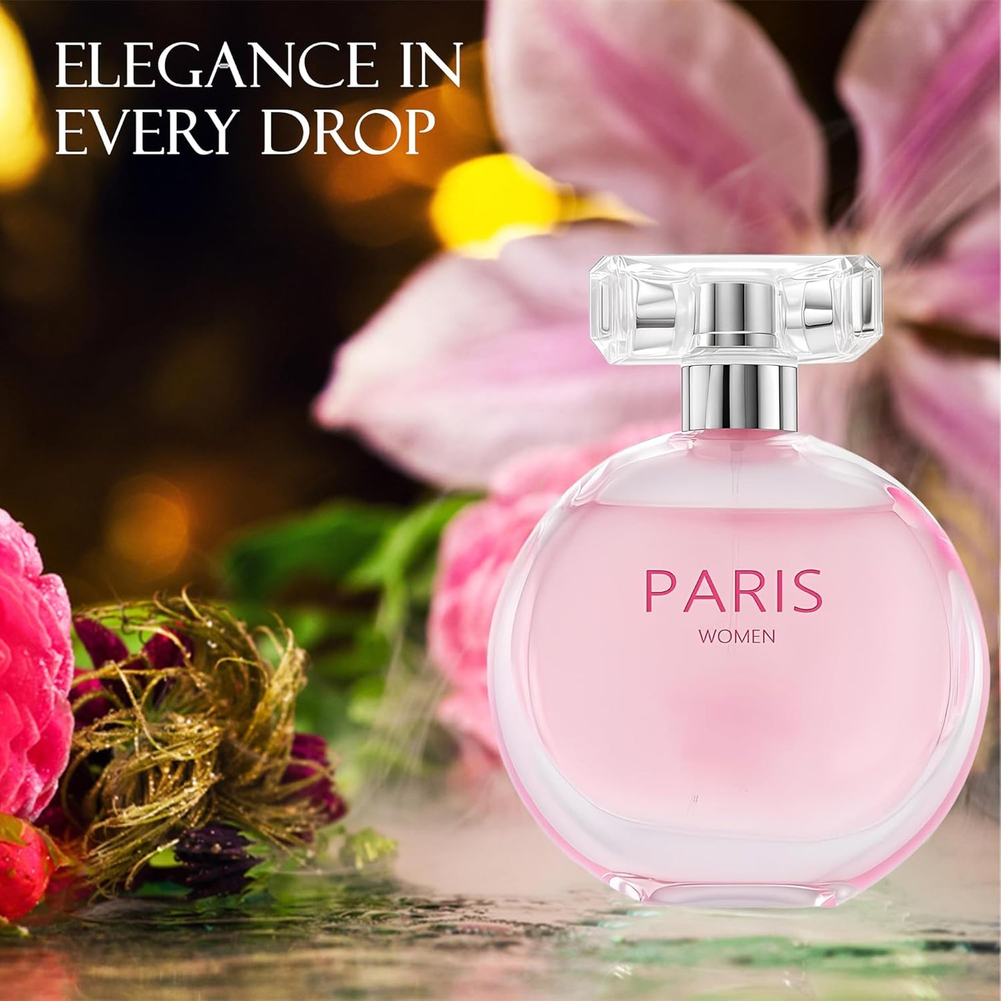 Paris Women Perfume for Women,Captivating Scent for Confident Elegance Women's Fragrance,3.4 Fluid Ounce Eau de Parfum Daily Used