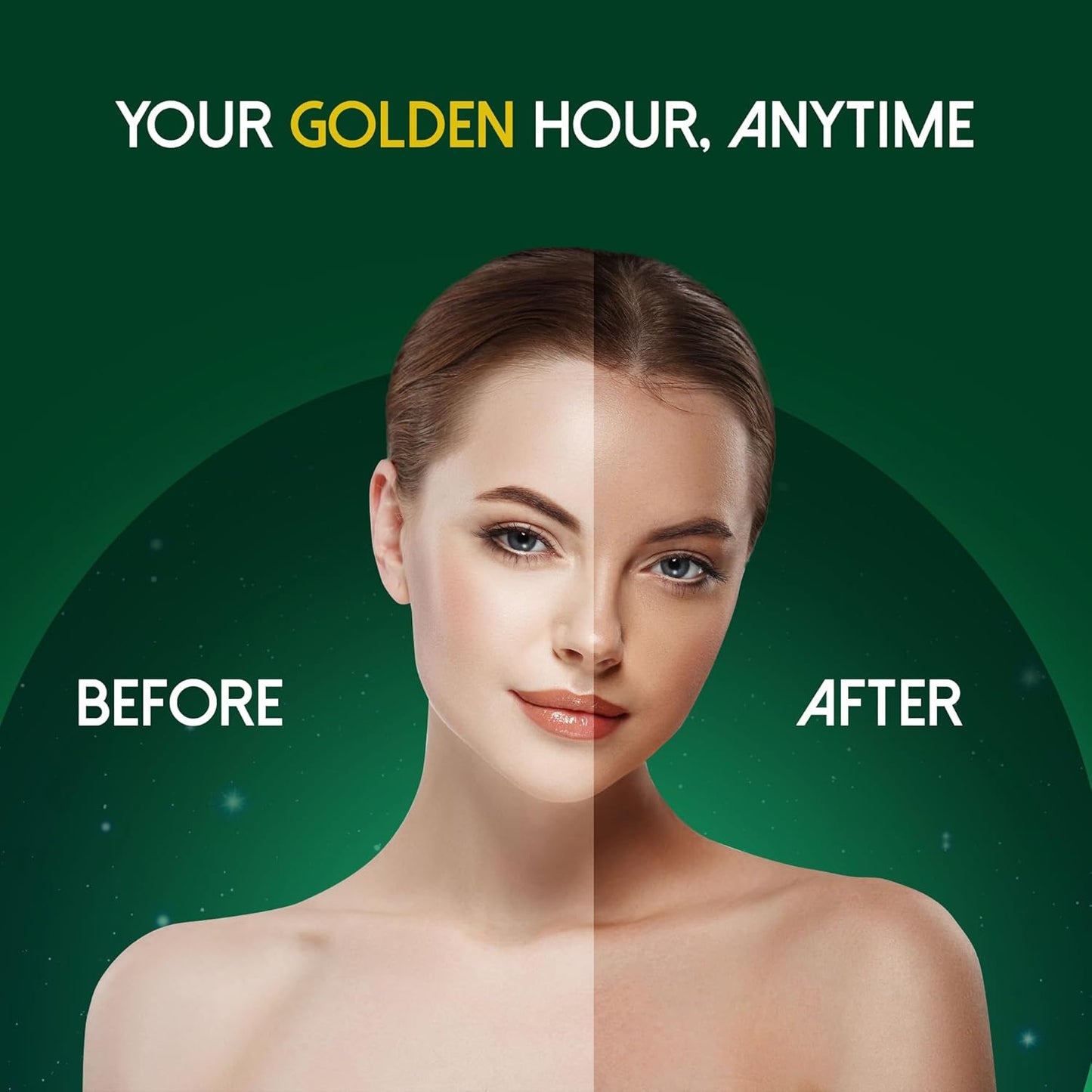 Self Tanner - Golden Nights Express Rapid Dark Tanning Mousse - Deeper Sun-Kissed Glow with Mitt - Vegan, Cruelty-Free, Instant Tan, Self Tanning Mousse Pump - 7.2 oz, No Orange Hues