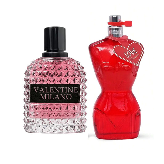 Women's Perfume Combo Set Milano Women&Romance Floral Fruity Fragrance Eau De Parfum Elegant 100ml Bottle Natural Spray Each for Daily Used
