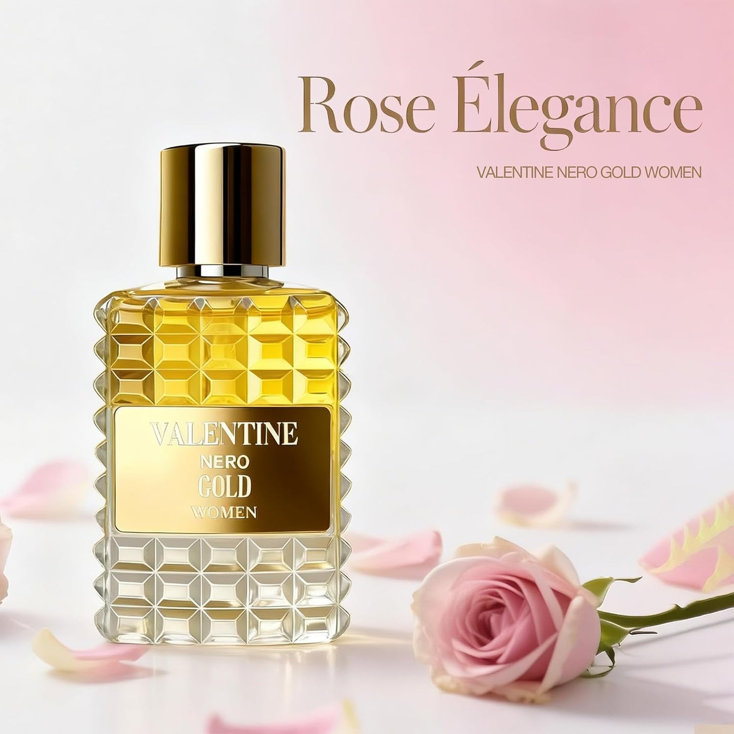Valentine Nero Gold Perfume for Women, Floral Notes Eau de Parfum Spray Casual Daily Cologne 3.4 Fluid Ounce/100Ml Women Fragrance Daytime & Casual Use, for all Skin Types