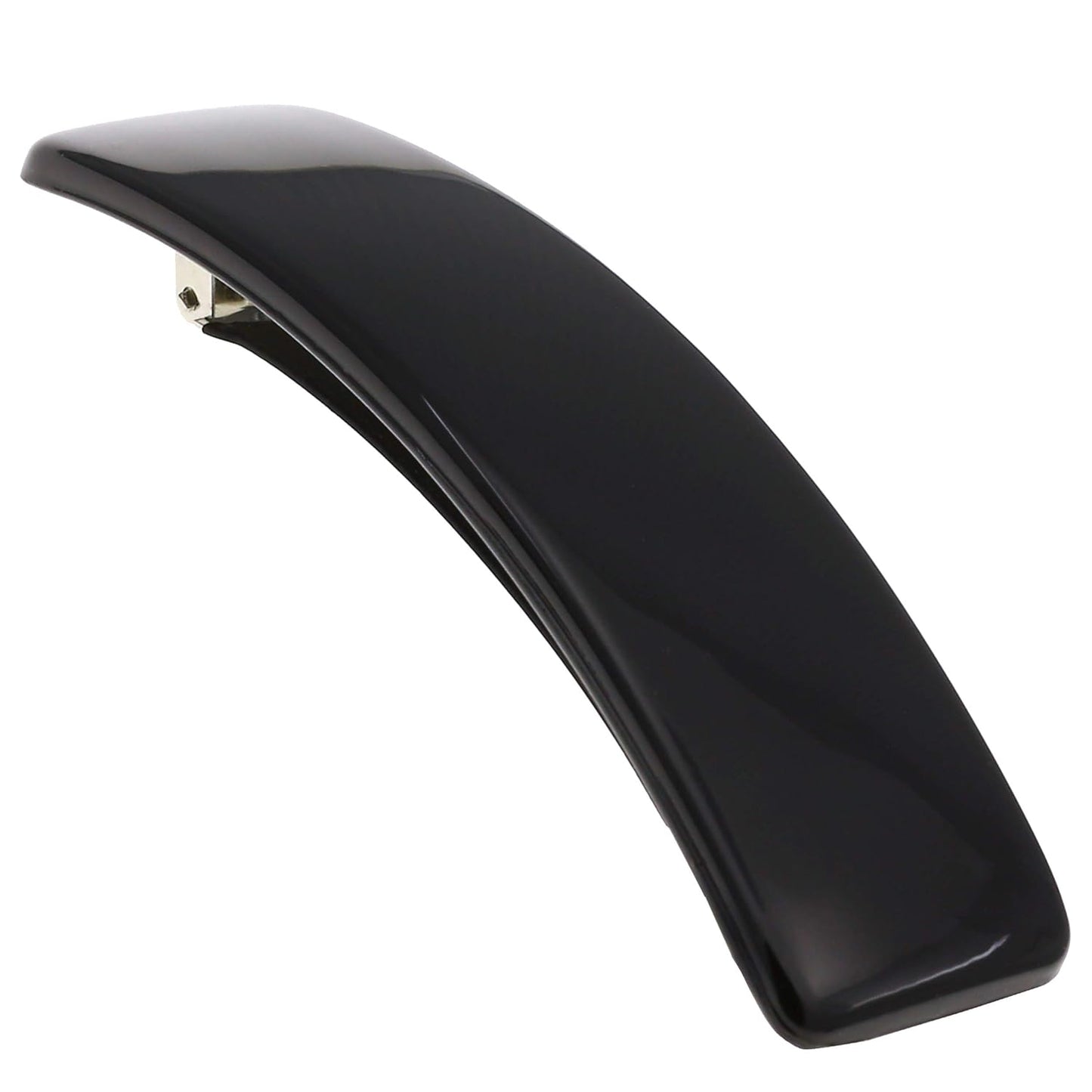 Camila Paris CP1476 French Hair Barrette Clip for Girls, Rubberized Automatic Clasp Strong Hold Grip Hair Clips for Women, No Slip and Durable Styling Girls Hair Accessories, Made in France