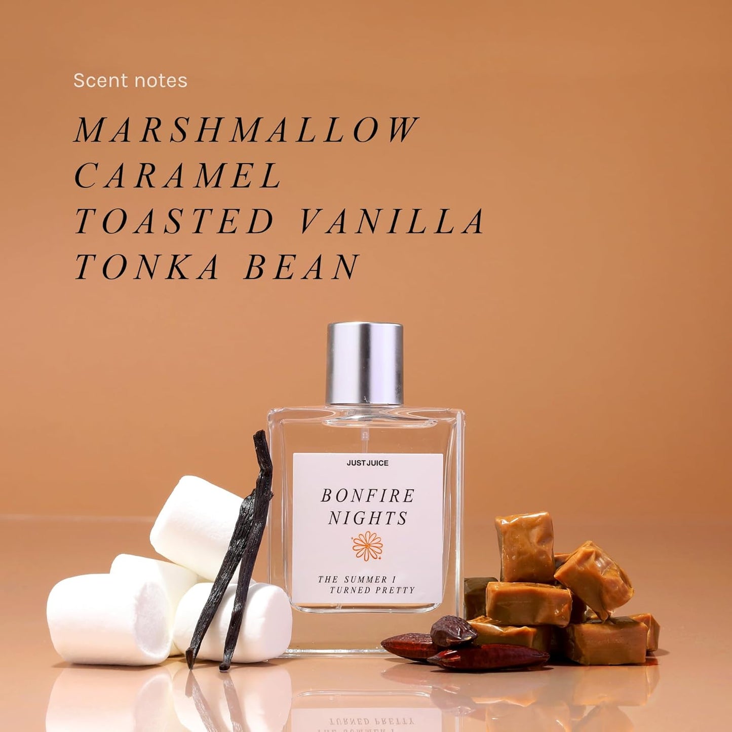 Just Juice - The Summer I Turned Pretty Bonfire Nights - Warm Spice and Toasted Vanilla Perfume for Women and Men - 3.4 oz