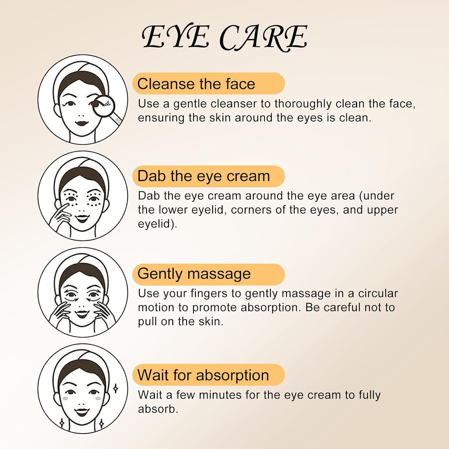 Temporary Instant Eye Tightener Cream – 60 ML Quickly Reduces Dark Circles, Eye Bags, Puffiness and Fine Lines for Anti-Aging and Firming, Provides Rapid Hydration and Locks in Moisture (2 fl. ozz)