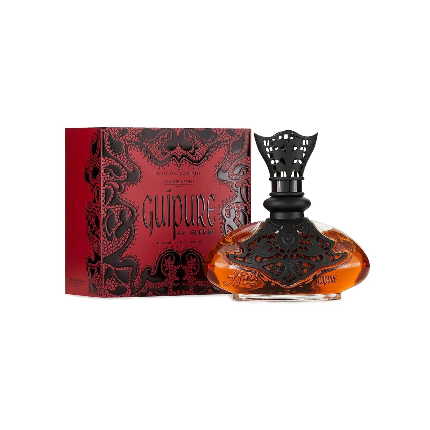 Jeanne Arthes - Guipure & Silk Eau De Parfum - Spray Perfume for Women - Floral Scent - Notes of Sweet Almond, Licorice, Coconut - Made in France - 3.38 fl.oz