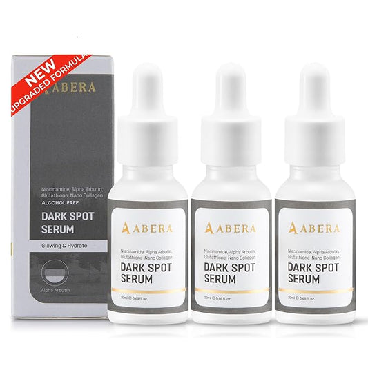 Abera Dark Spot Serum for Face, Dark Spot Corrector, Melasma & Age Spot Treatment, Boost Moisturization & Pore Minimize, All Skin Types, 0.68 fl Oz, Set of 3