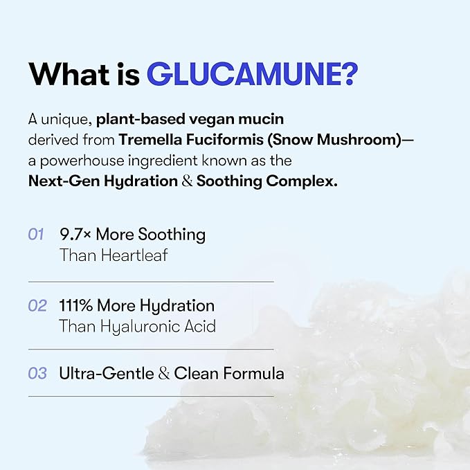 VT COSMETICS Glucamune Facial Toner with Vegan Mucin, Hydrating & Soothing for Dry, Sensitive, and Combination Skin, Korean Skincare, Fragrance-Free