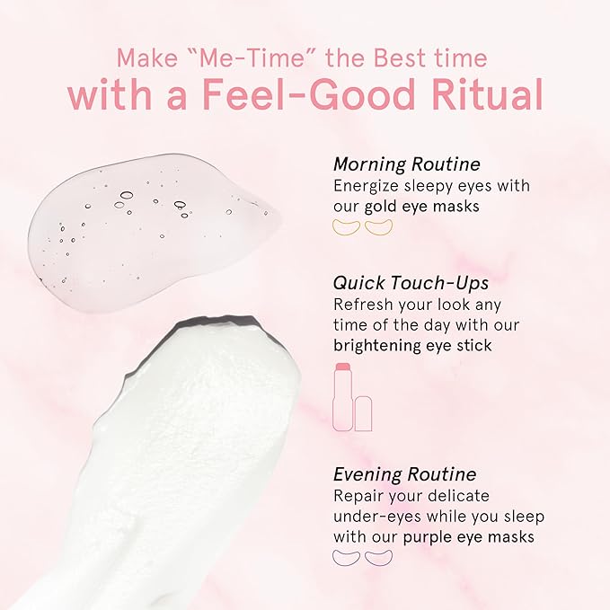 grace & stella Under Eye Brightener Balm Stick - Travel Essentials - Caffeine Eye Cream for Dark Circles, Puffiness, Wrinkles - Vegan Moisturizer Stick with Niacinamide, Hyaluronic Acid (0.13oz/3.5g)